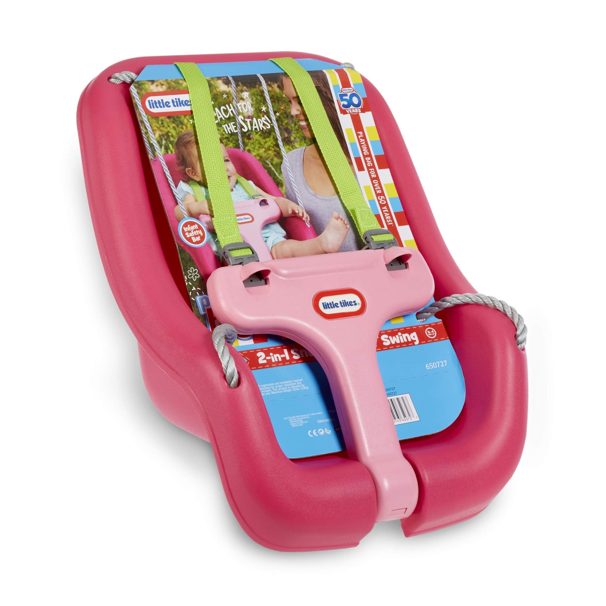Little Tikes 2-in-1 Snug 'n Secure Swing Magenta Little Tikes