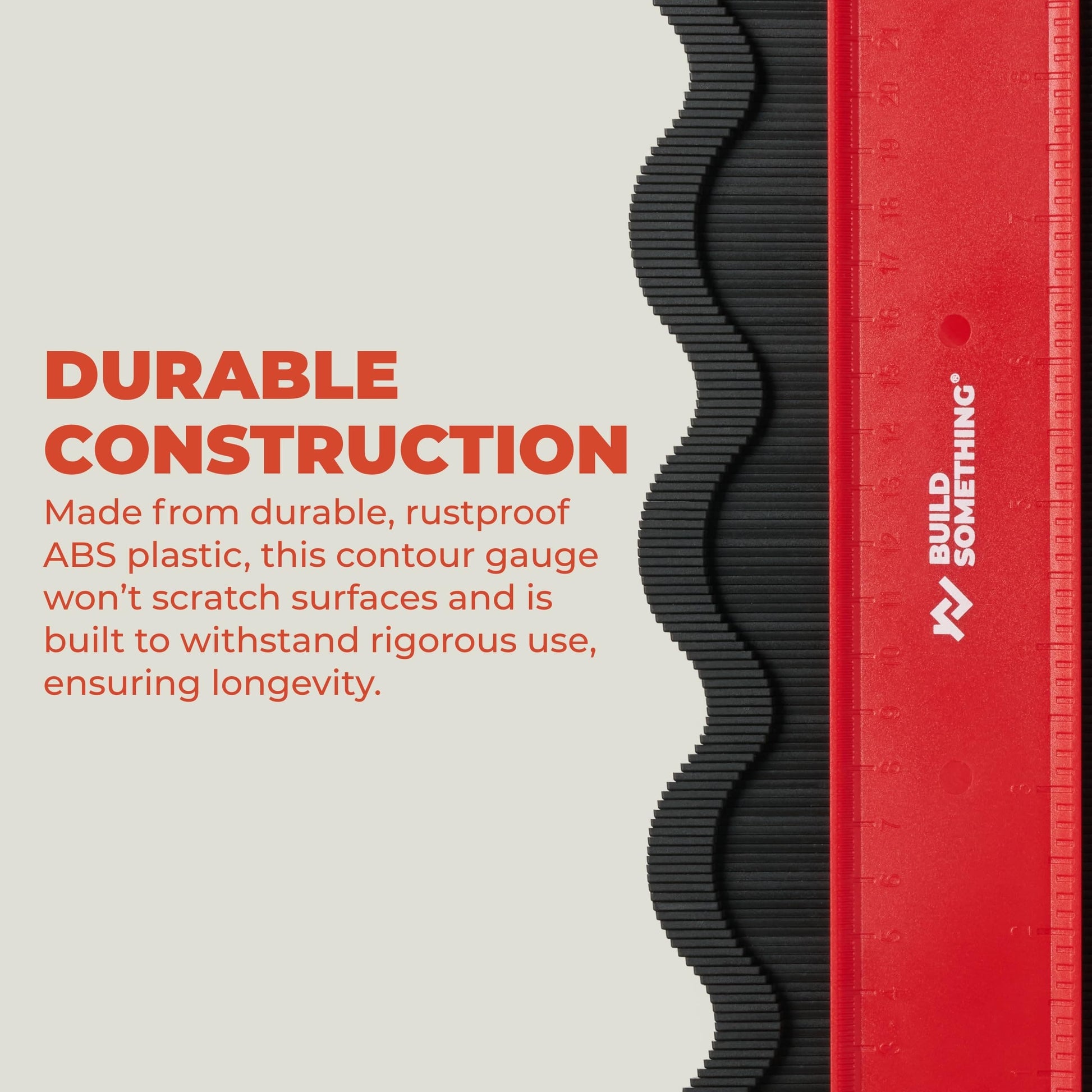 BUILDSOMETHING Contour Gauge 10" & 5" - Adjustable Profile Gauges for Flooring, Siding, Tile & More - Premium Carpentry Tools - 2 Pack BUILDSOMETHING