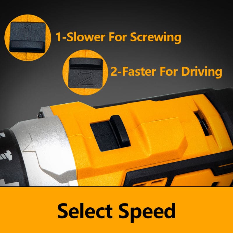 WORKSITE Power Hammer Screwdriver Drills Machine Drilling Tools 20V Lithium Battery Screw Driver Cordless Hammer Drill Driver- CD334H