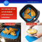 Reusable Silicone Air Fryer Liners with Air Fryer Magnetic Cheat Sheet, Easy Clean Air Fryer Accessories, Non Stick, AirFryer Accessory Parchment Paper Replacement (Square 8.5") ebuys