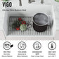 VIGO 24 in. x 15 in. Silicone Kitchen Sink Protective Bottom Grid for Single Bowl 27-in Sink in Gray - VGSG2718 VIGO
