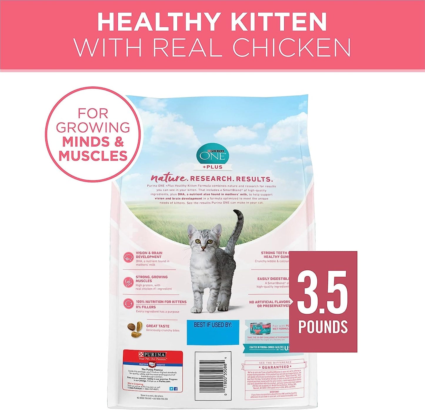 PURINA ONE HEALTHY KITTEN FORMULA 3.5LB - POHKF35 Pie's Variety Store