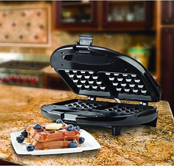 Brentwood Waffle Maker to cook two delicious waffles in 6 to 10 minutes. Easily slide your waffles right off the easy to clean non-stick plates