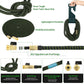 100 FT Expandable Garden Hose -with 10 Patterns Nozzle, No Kink Lightweight Flexible Hose with 3/4" Solid Fittings and 4-Layer Latex Core - 100 ft Retractable Stretch Car Washing Pipe Artistan