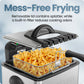 Chefman 4.5 Liter Deep Fryer w/Basket Strainer, XL Jumbo Size, Adjustable Temperature & Timer, Perfect for Fried Chicken, Shrimp, French Fries, Chips & More, Removable Oil-Container, Stainless Steel Chefman