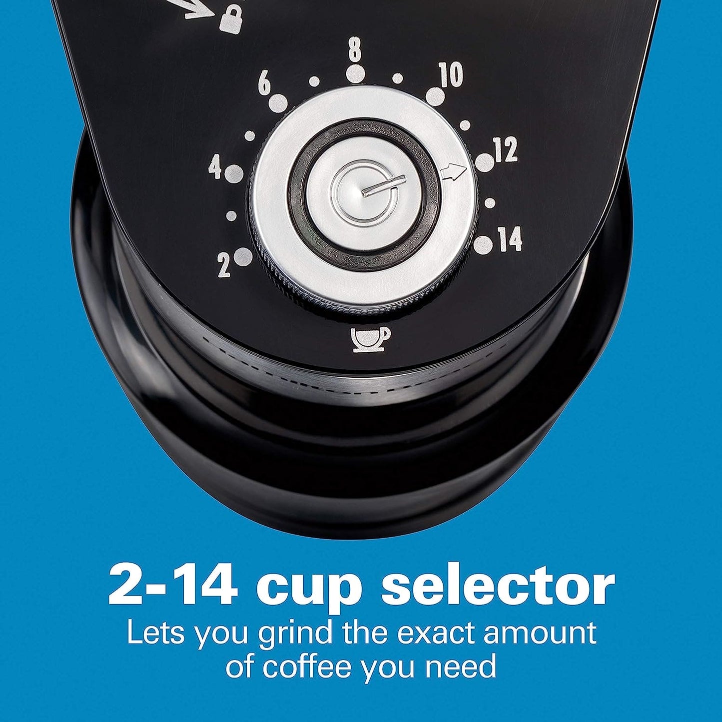 Hamilton Beach Electric Burr Coffee Grinder - Offers 18 grind settings from extra-fine to coarse with adjustable quantities from 2 to 14 cups of coffee. The large hopper holds 2 cups of whole coffee beans - 80385 Argos Distributors