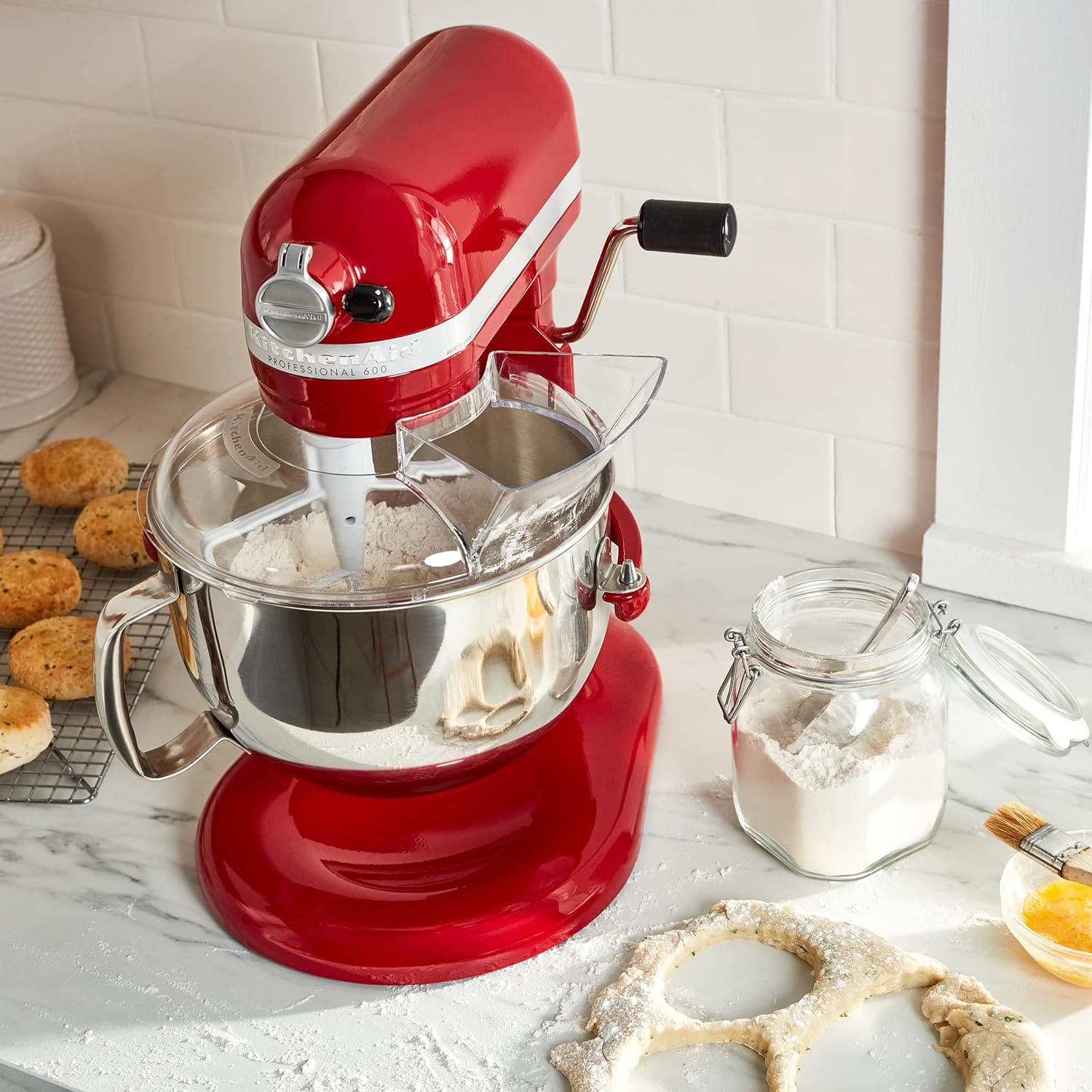 【使用少、整備品】 KitchenAid Professional HD KitchenAid Professional 600 Series 6 Qt. 10-Speed White Stand