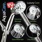 AquaCare High Pressure 8-mode Handheld Shower Head - Anti-clog Nozzles, Built-in Power Wash to Clean Tub, Tile & Pets, Extra Long 6 ft. Stainless Steel Hose, Wall & Overhead Brackets Hotel Spa