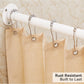 Mirooyu Corner Shower Curtain Rod, Diamond Shaped [Both Sides: 22"-34.8", Middle: 28"/43.7"/12.2"] Heavy Duty NEO Angle Shower Curtain Pole for Bathroom Bathtub with 12 Hooks & Ceiling Support - White Mirooyu