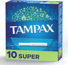 TAMPAX TAMPONS SUPER 10CT - TSURE10