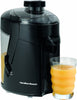 Hamilton Beach HealthSmart Juice Extractor, has a powerful 400-watt motor and durable stainless steel cutter/strainer to juice hearty fruits and vegetables, apples, carrots, pineapples, carrots, celery and more in hefty quantities. - #67500