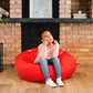 Big Joe Classic Bean Bag Chair, Red Smartmax, Durable Polyester Nylon Blend, 2 feet Round ebuys