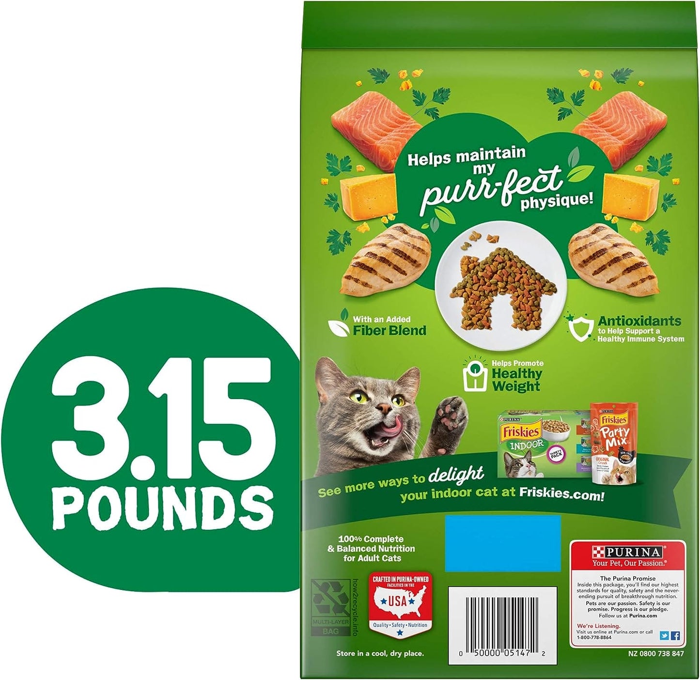 PURINA FRISKIES DRY CAT FOOD INDOOR DELIGHT 3.15LB - PFID315 Pie's Variety Store