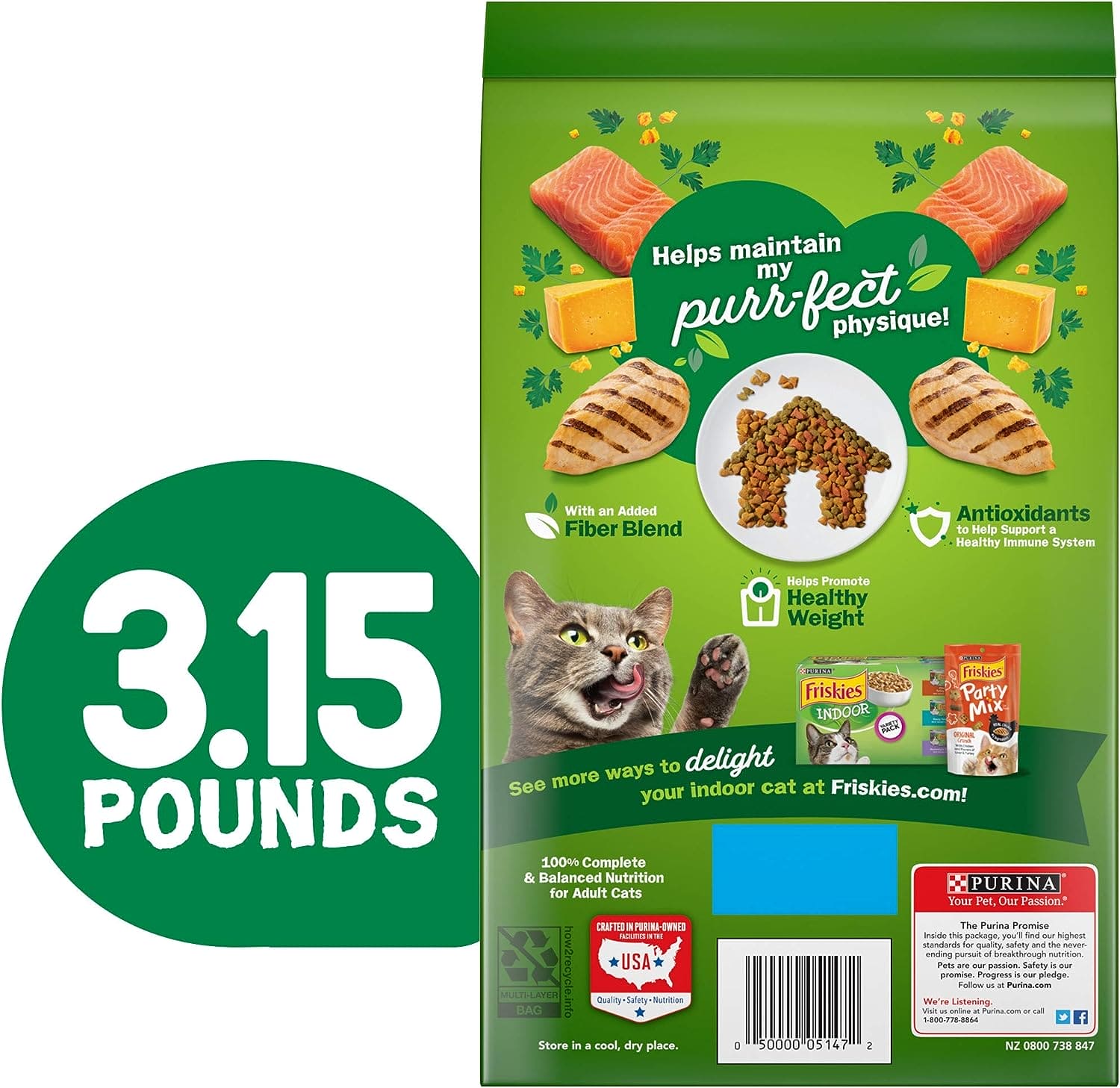 PURINA FRISKIES DRY CAT FOOD INDOOR DELIGHT 3.15LB - PFID315 Pie's Variety Store