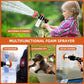 Dog Washing Hose Attachment,High Pressure Garden Hose Nozzle 8 Spray Patterns with Soap Dispenser Bottle for Watering Plants,Dog Nozzle Spray Pet Shower Bath Tool SENEMO