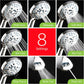 AquaCare High Pressure 8-mode Handheld Shower Head - Anti-clog Nozzles, Built-in Power Wash to Clean Tub, Tile & Pets, Extra Long 6 ft. Stainless Steel Hose, Wall & Overhead Brackets Hotel Spa