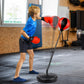 Height Adjustable Punching Bag Set for Kids Ages 3-8+ with Boxing Gloves, Ideal Birthday for Boys & Girls NATGGZ