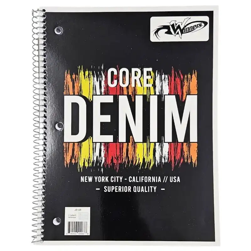 Winners 1 Subject Spiral Notebook, Assorted Colours - 84045390061 Pie's Variety Store