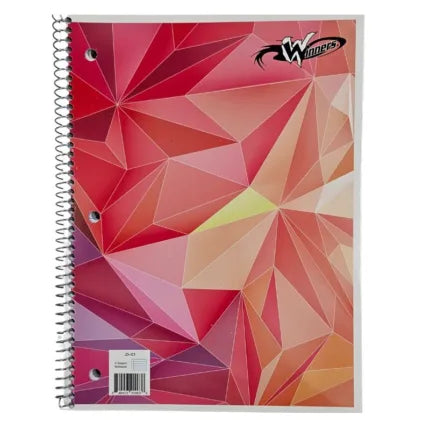 Winners 1 Subject Spiral Notebook, Assorted Colours - 84045390061 Pie's Variety Store