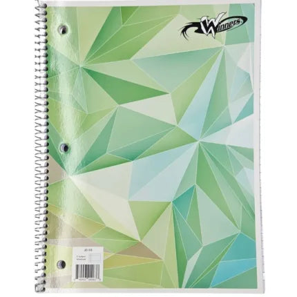 Winners 1 Subject Spiral Notebook, Assorted Colours - 84045390061 Pie's Variety Store