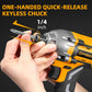 WORKSITE 20V Brushless Cordless Impact Driver 1/2 Inch  High Torque 300N.m Compact Handheld Variable Speed Electric Drivers-CIS336 Worksite Power Tools