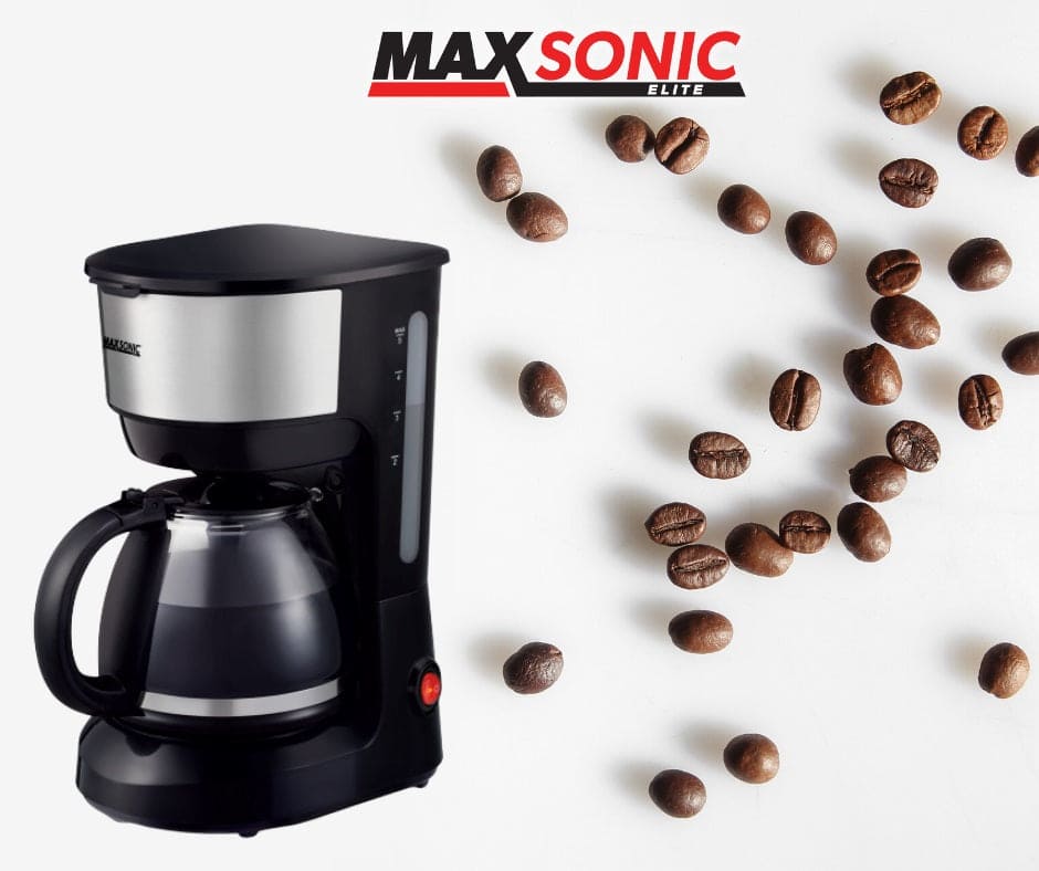 MAXSONIC ELITE COFFEE MAKER BLACK 5 CUP - MXSNEK19 – ebuystt