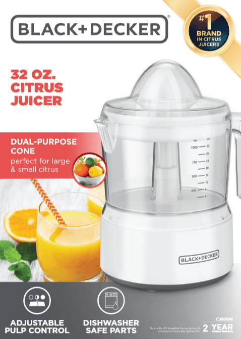 Black and decker online 32 oz juicer