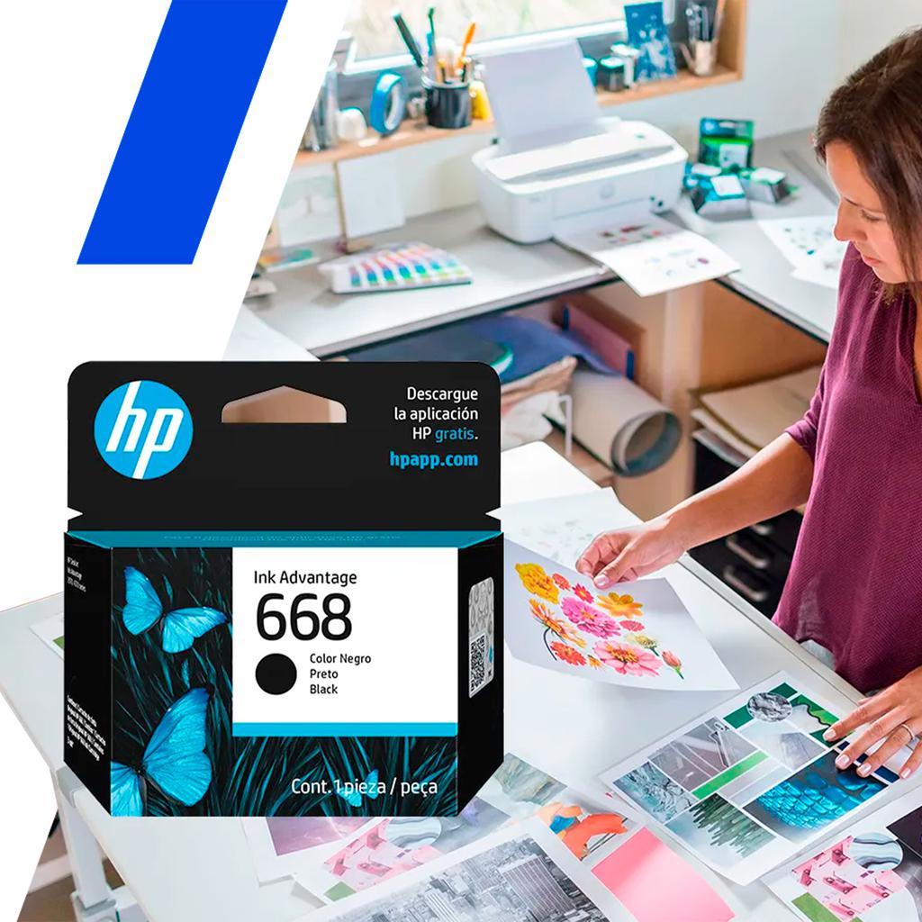 HP Black Original Ink Cartridge 668-519517 ebuystt