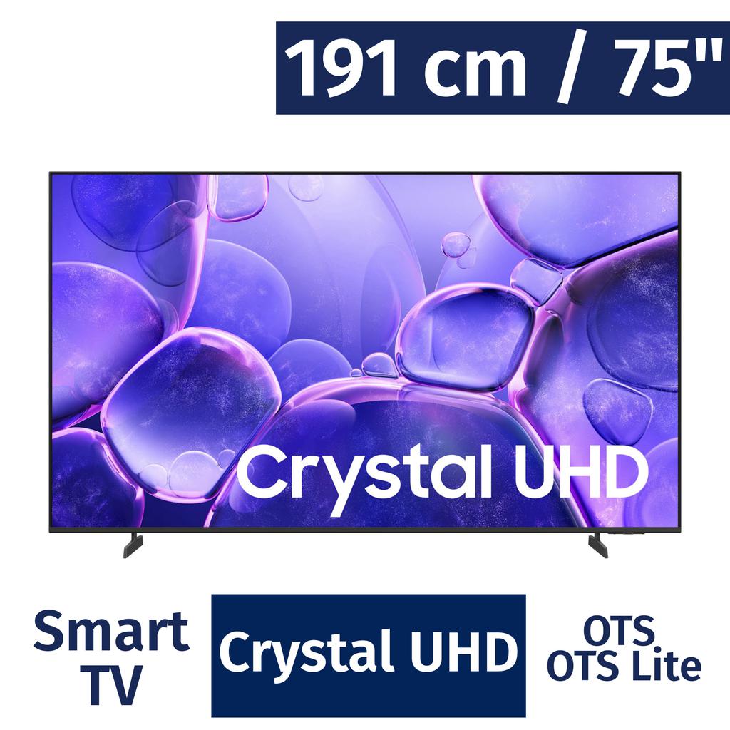 Samsung 191 cm / 75" Inch Tizen 4K Crystal UHD Smart TV UN75U8000FFXZA-498248 ebuystt
