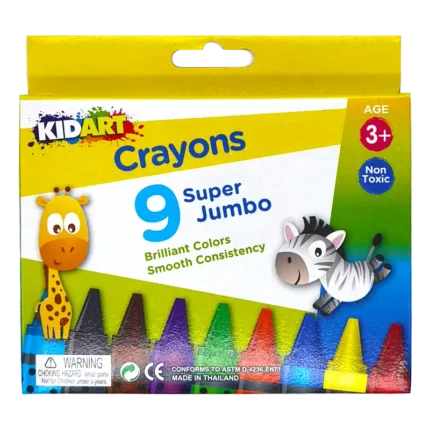 KidArt Brilliant Colour, Smooth Consistancy Crayons (24 Pack) - 8851934730080 Pie's Variety Store
