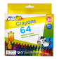 KidArt Brilliant Colour, Smooth Consistancy Crayons (24 Pack) - 8851934730080 Pie's Variety Store