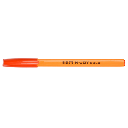 Ridleys, Ballpoint Pen, N-Joy Bold, Assorted Colours - 8906079961537 Pie's Variety Store