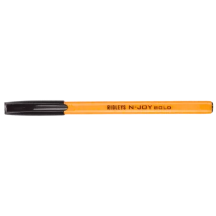 Ridleys, Ballpoint Pen, N-Joy Bold, Assorted Colours - 8906079961537 Pie's Variety Store