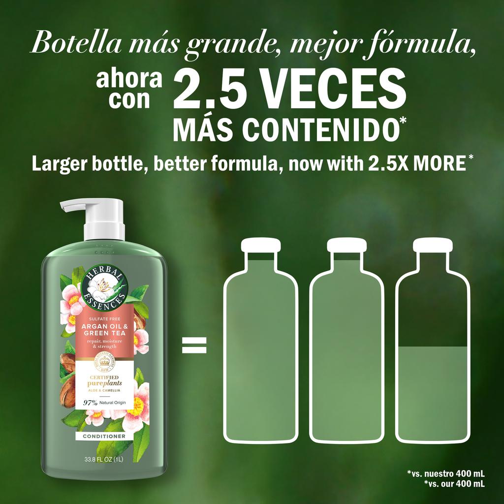 Herbal Essences Argan Oil and Green Tea Conditioner 1 L / 33.8 oz - 495853 ebuystt
