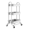 Kingrack 3-Tier Multi-Purpose Cart 17.04 Inch x 30.98 Inch-Assorted Color- White, Black, Grey -392131-6971524140074