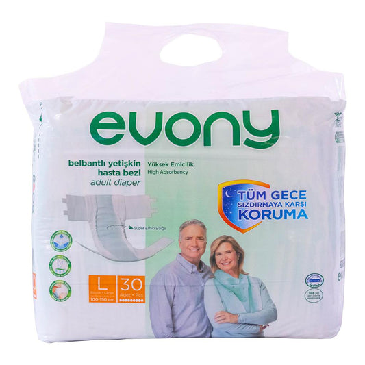 Evony Adult Diaper Large 30 Units - 379616 Ebuystt