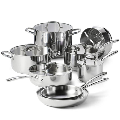 Tramontina Stainless Steel Cookware Set 13 Pieces - 492258