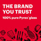 Pyrex Simply Store 6-Piece Rectangular Glass Food Storage Set - 07116004023 Pie's Variety Store