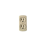 Prime Distributors Global LLC Ivory, Suface Grounding  Duplex Plastic Receptacle MEGA