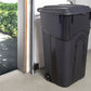 United Solutions 32 Gallon Wheeled Outdoor Garbage Can with Attached Snap Lock Lid and Heavy-Duty Handles, Black, Heavy-Duty Construction, Perfect Backyard, Deck, or Garage Trash Can, 2 Pack United Solutions