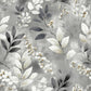 HelloWall Grey Botanical Wallpaper Peel and Stick Modern Farmhouse Wallpaper Gray Leaf French Grey White Flower Botanical Nature Minimalist Floral Watercolor Leaf Contact Paper Self Adhesive 17.5x80 HelloWall