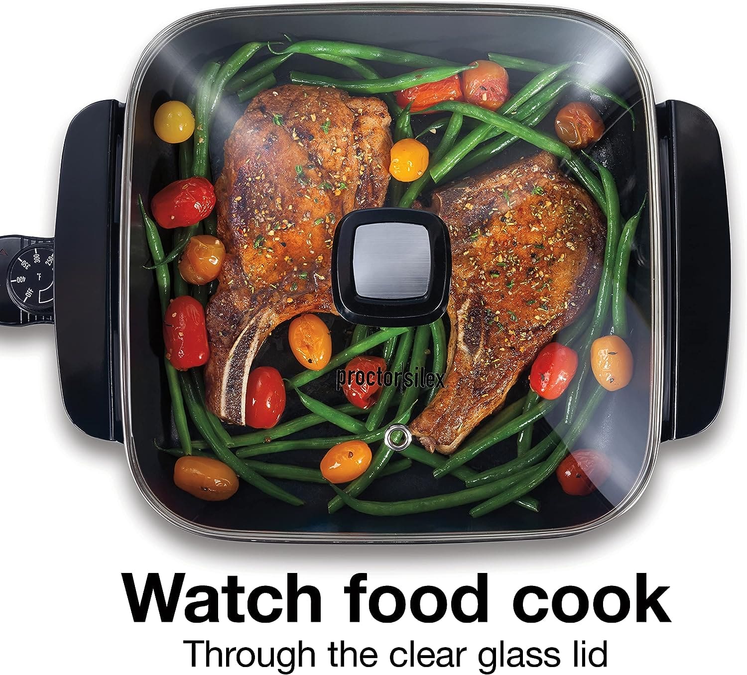 PROCTOR SILEX 38526 SKILLET WITH GLASS LID - PSXCJY38526 Pie's Variety Store