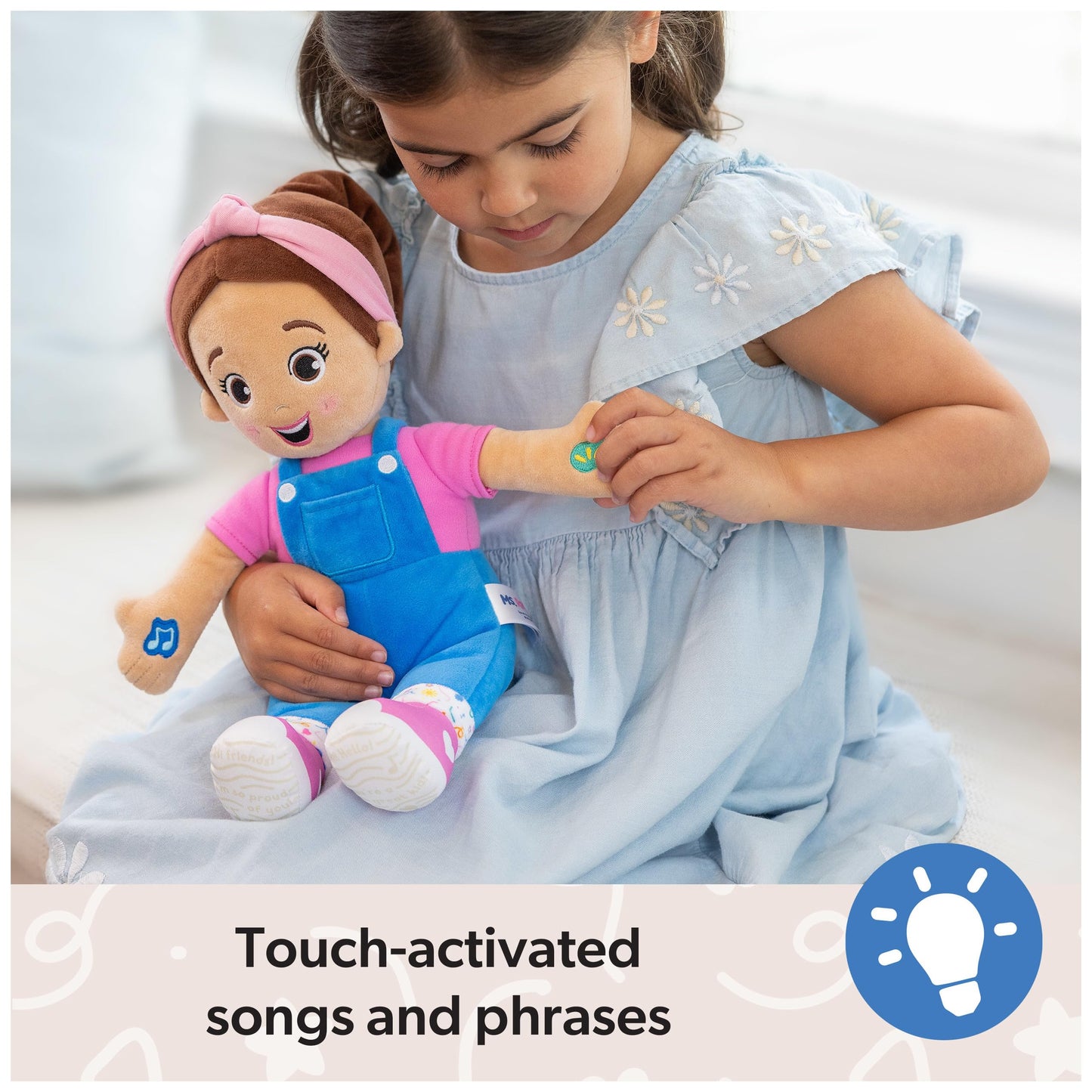 Ms. Rachel Official Speak & Sing Doll, 16” Tall Interactive Toy with 4 Songs & 16+ Phrases, Toddler Toys for Girls & Boys Ages 6 Months to 3+ Years. Ms. Rachel
