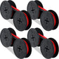 Tenare 4 Pairs Universal Typewriter Ribbon, Calculator Ribbon, Red, Black Tenare