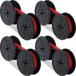 Tenare 4 Pairs Universal Typewriter Ribbon, Calculator Ribbon, Red, Black Tenare