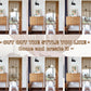 YIIBAII Beaded Curtain Beaded Curtains for Doorways Crystals Suitable for Interior Decoration and Partitions Hippy Closet Curtains (Brown, 39"x79") YIIBAII