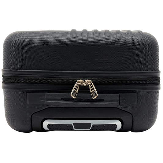 Travelers Club Cosmo Hardside Spinner Luggage, Black, Carry-On 20-Inch Travelers Club