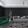 Art3d 3D Paneling Textured 3D Wall Design, Black Diamond, 19.7