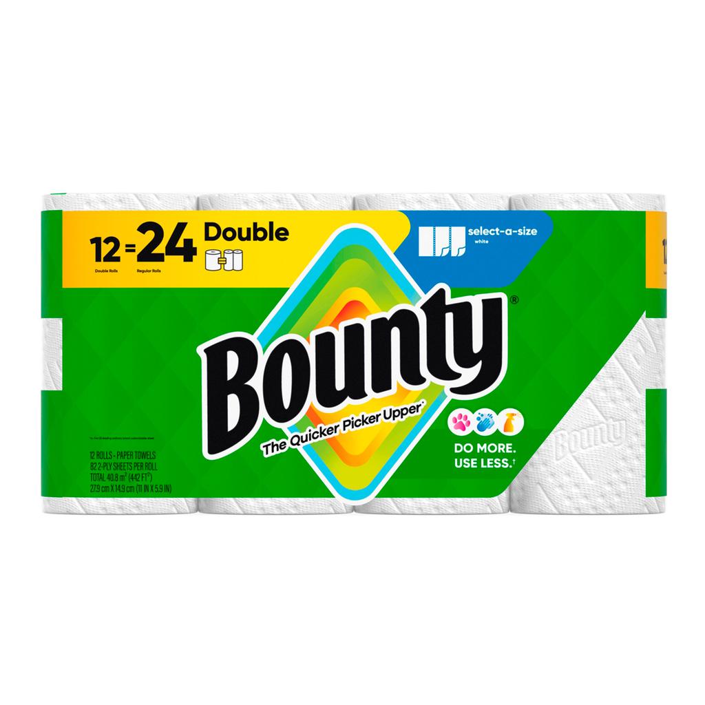 Bounty Kitchen Towels 12 Units / 82 Sheets-492838. Don't let spills and dirt get in your way. Stay confident with Bounty, the Quicker Picker Upper.-492838 EBUYSTT