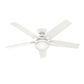 Hunter White Ceiling Fan with LED Light 132 cm / 52 inches - 502197 ebuystt